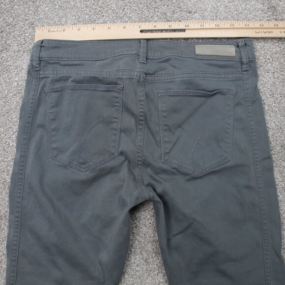 Calvin Klein Jeans Womens 6 (28x28) Blue/Gray Cotton/Viscose Stretch Zip Ankle - Picture 7 of 12